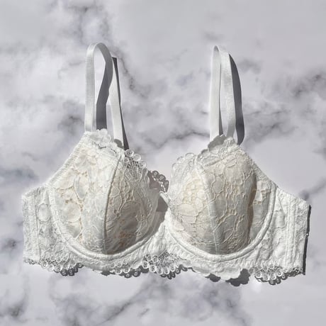 Peony Underwire Bra｜White