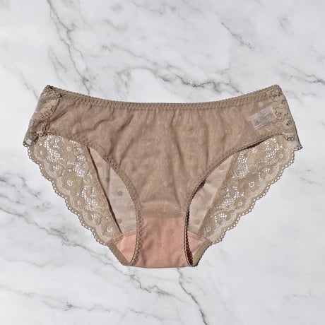Dot Strapless set Bikini｜Beige