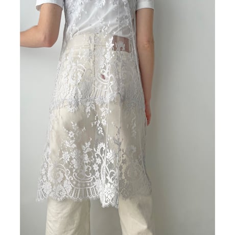Flower Paisley Long Camisole｜Ice Gray