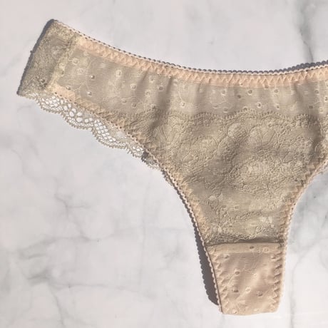 Jasmine Pink Beige Thong
