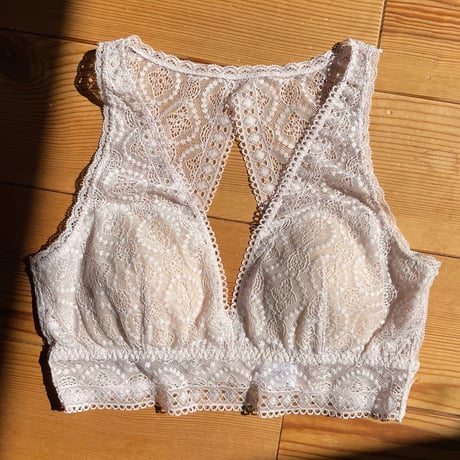 Moroccan Back Style Bralette｜Sand Pink