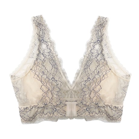 Peach Rose Long Bralette（パッド込み）｜Dusty Blue
