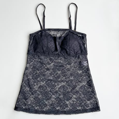 Viola Strapless BraCamisole（パッド込み）｜Black