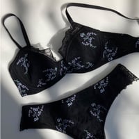 Dream Garden Underwire Bra｜Black