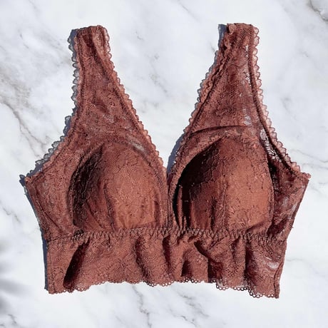 Viola Long Bralette（パッド込み）｜Brown