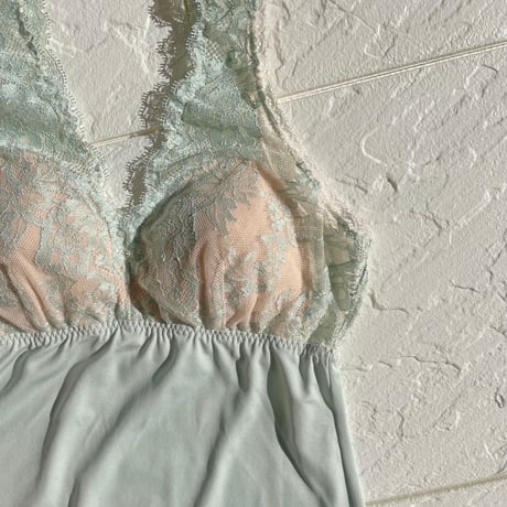 Lilac BraCamisole（パッド込み）｜Mint Blue
