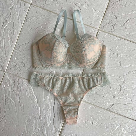 Lilac Underwire Bra｜Mint Blue