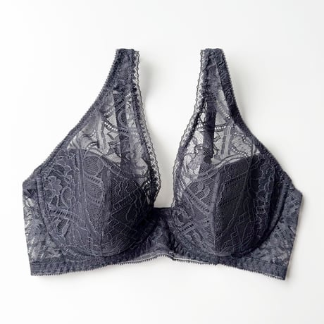 Amary Plunge Underwire Bra｜Charcoal