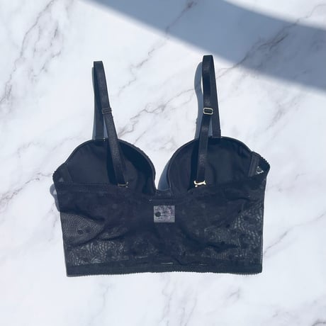 Dot Strapless Bra｜Black