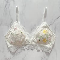 Flower Garden Bralette（パッド込み）｜White