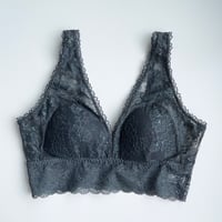 Viola Long Bralette（パッド込み）｜Moss Green