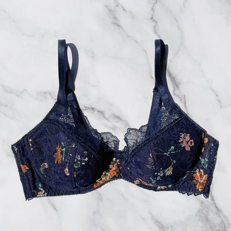 Night Garden Navy Underwire Bra