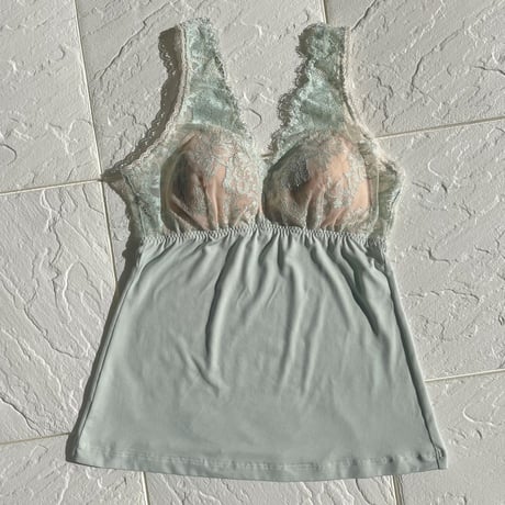 Lilac BraCamisole（パッド込み）｜Mint Blue