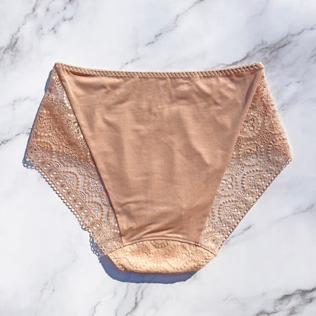 Moroccan High Waist Bikini｜Pink Brown