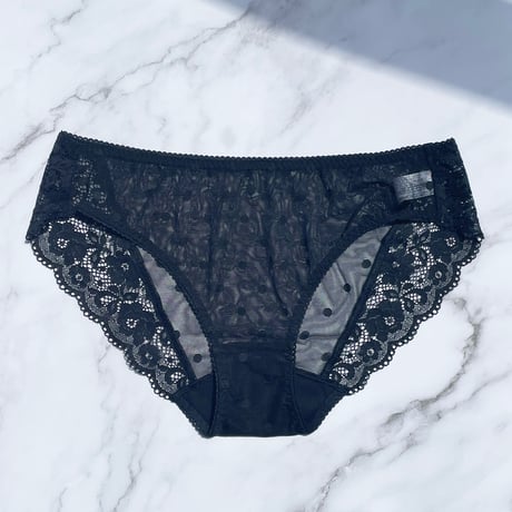 Dot Strapless set Bikini｜Black