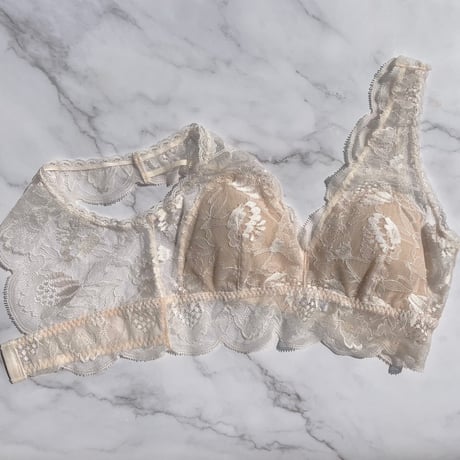 Protea Long Bralette（パッド込み）｜Vanilla