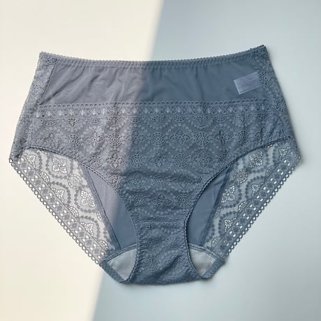 Moroccan High Waist Bikini｜Blue Gray