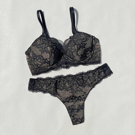 Lilac Underwire Bra｜Black