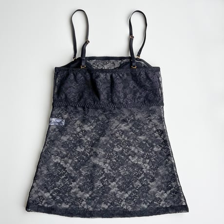 Viola Strapless BraCamisole（パッド込み）｜Black