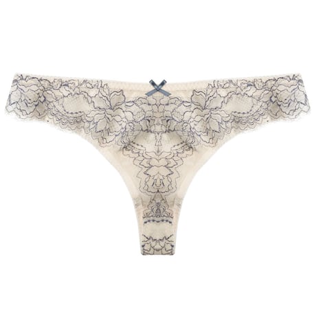 Peach Rose Thong｜Dusty Blue