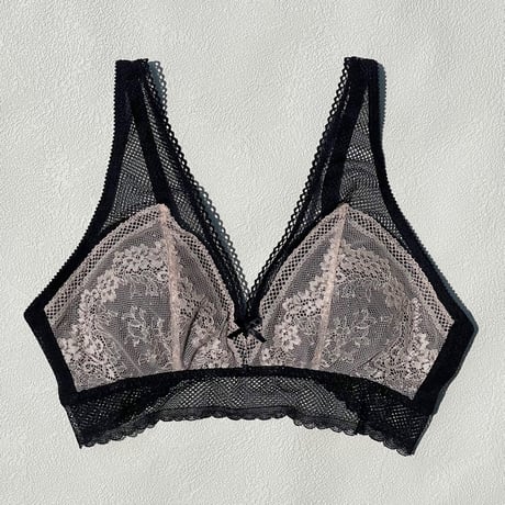 Floral Bralette｜Black（パッド込み）
