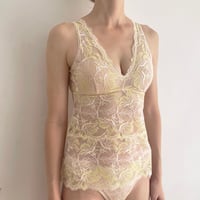 Lily All Lace BraCamisole（パッド込み）｜Yellow