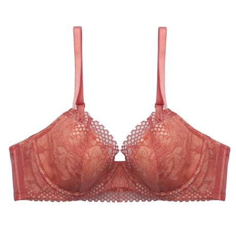 Calla Lily Underwire Bra｜Coral
