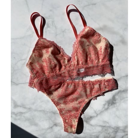 Poppy Bralette（パッド込み）｜Orange