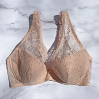 Viola Plunge Underwire Bra｜Nude Pink