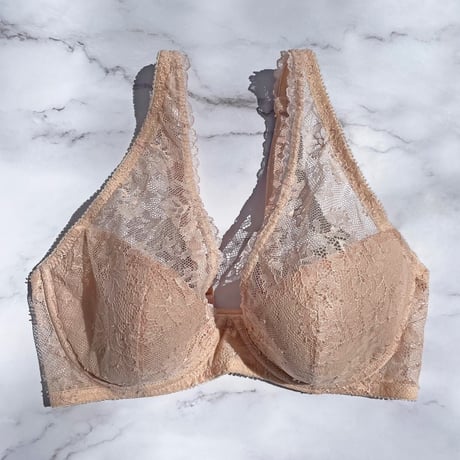 Viola Plunge Underwire Bra｜Nude Pink