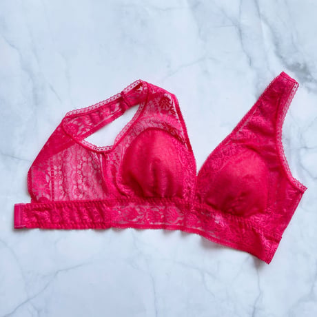 Freesia Long Bralette（パッド込み）｜Vivid Pink