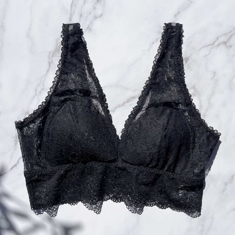 Viola Long Bralette（パッド込み）｜Black