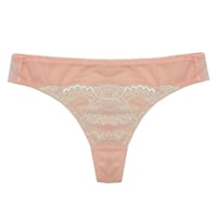 Daisy Peach × Muscat Mesh Thong