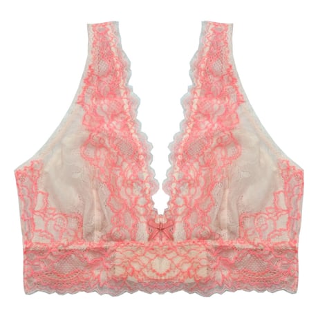 ＜SPUR掲載＞Passion Pink Long Wireless Bralette（パッド込み）