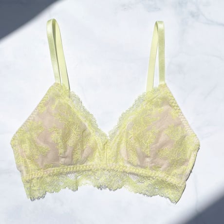 Poppy Bralette（パッド込み）｜Lime Yellow