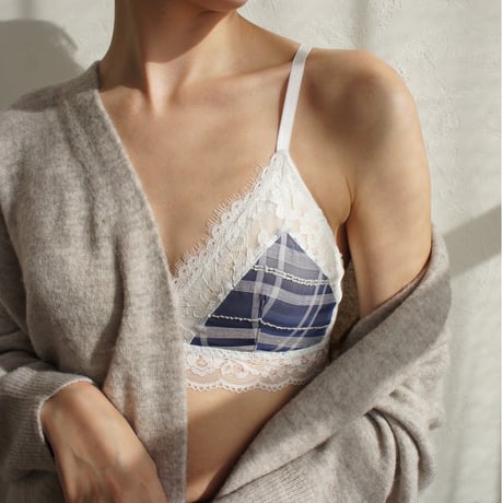 Caron Bralette（パッド込み）｜Blue
