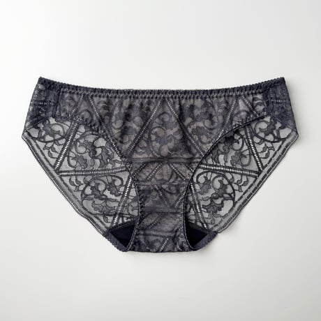 Amary Bikini｜ Charcoal (Pink lining)