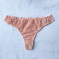 Love Coral Pink Thong
