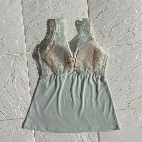 Lilac BraCamisole（パッド込み）｜Mint Blue