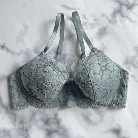 Peony Underwire Bra｜Blue