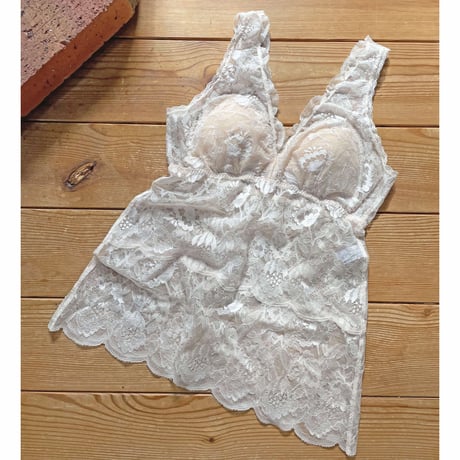 Protea All Lace BraCamisole（パッド込み）｜Vanilla