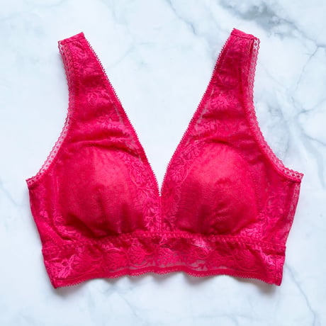 Freesia Long Bralette（パッド込み）｜Vivid Pink