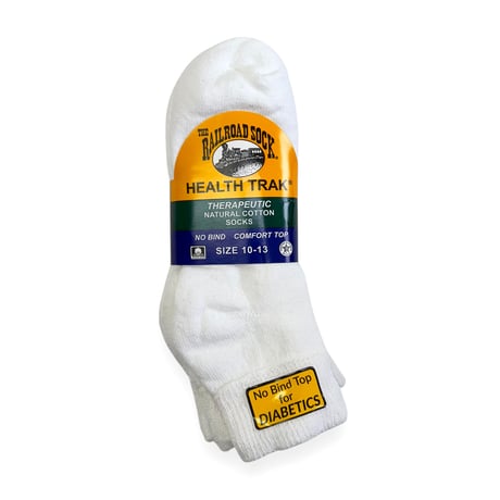 RAILROAD SOCK / Health Trak Therapeutic Socks  QUARTER 3pair　レイルロードソック　クォーターソックス 靴下　MADE IN USA
