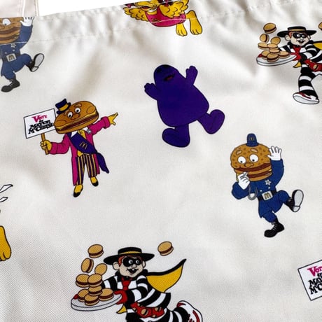 McDonald's　CHARACTER PATTERN TOTE　マクドナルド　トートバッグ