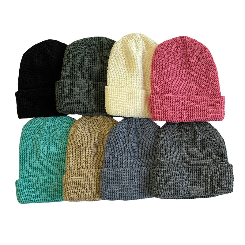 BEANIIEZ LEERY WAFFLE ACRYLIC KNIT CAP ビーニーズ