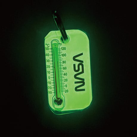 NASA  LUMA ZIP　ナサ　温度計　キーホルダー　蓄光　GLOW