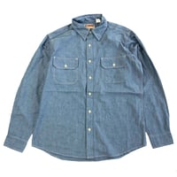 CAMCO（カムコ） CHAMBRAY WORK L/S Shirts BLUE　長袖　シャンブレーシャツ