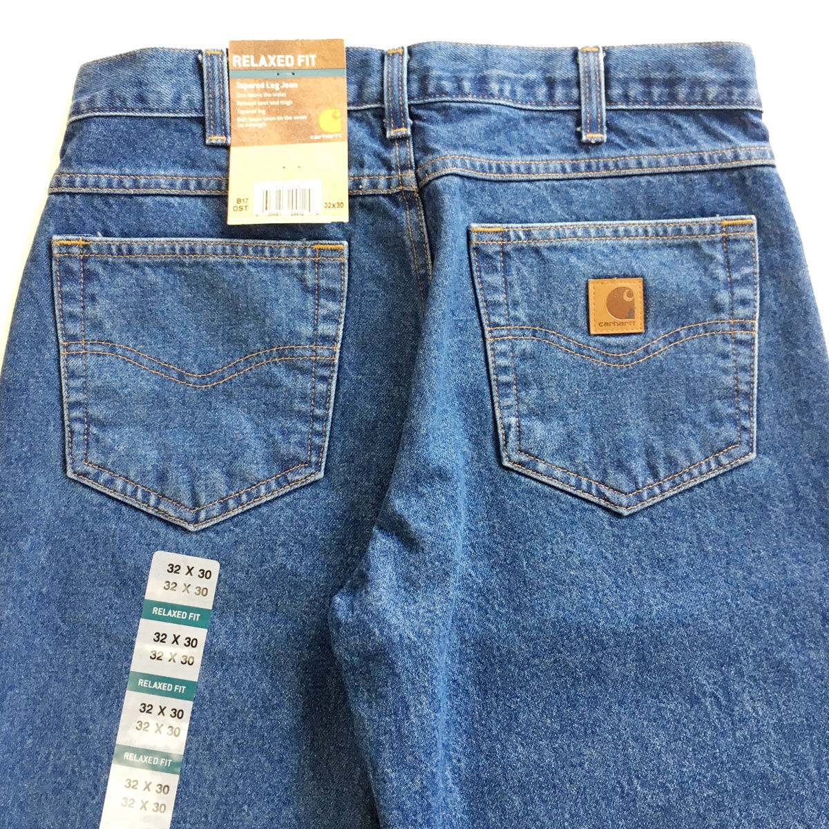 CARHARTT カーハート RELAXEDFIT TAPEREDLEG JEAN 　B17　デニムパンツ　リラックスフィット　テーパード　バギー　 ウォッシュ