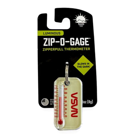 NASA  LUMA ZIP　ナサ　温度計　キーホルダー　蓄光　GLOW