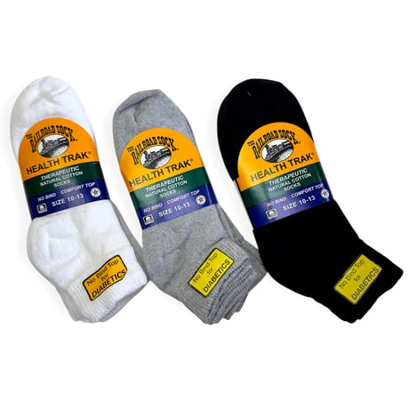 RAILROAD SOCK / Health Trak Therapeutic Socks  QUARTER 3pair　レイルロードソック　クォーターソックス 靴下　MADE IN USA